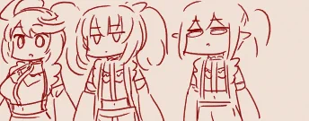 ポポナ新衣装の雑な手書きファンアート貼って寝る