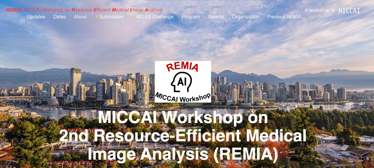 📢CFP: interested in Data efficiency/Label efficiency/Hardware efficiency for medical image analysis?

Don’t miss the 2nd edition of the REMIA workshop at <a href="/MICCAI_Society/">MICCAI Society</a> 2023! <a href="/Fu_Hz/">欧美澳仿牌专线物流</a>

📅DL: June 5th

🆕held in conjunction with "A Tumor and Liver Automatic Segmentation" Challenge