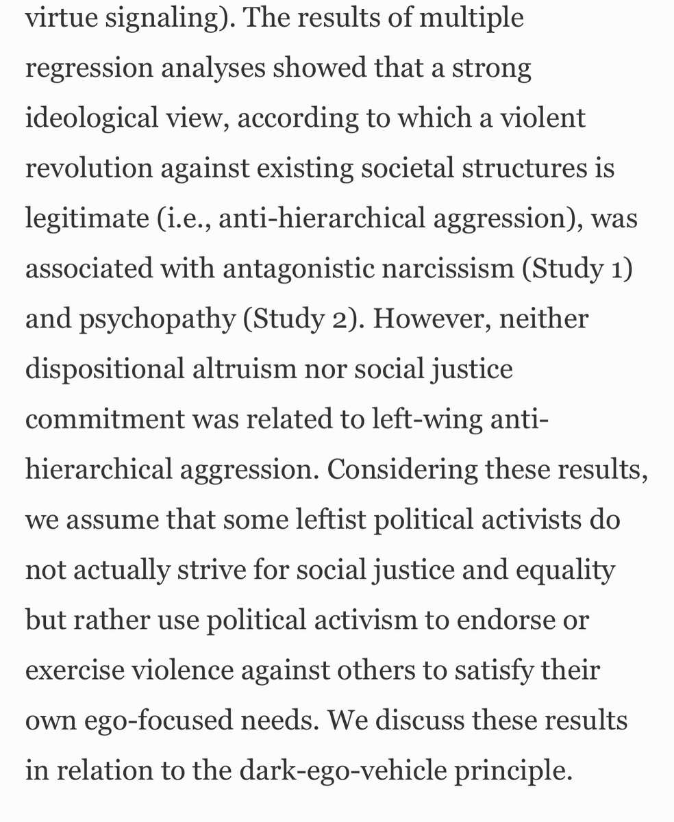 Research came out recently showing the high correlation between left-wing authoritarianism, narcissism and psycopathy.

Hard not to see it everywhere now, especially among women like this.