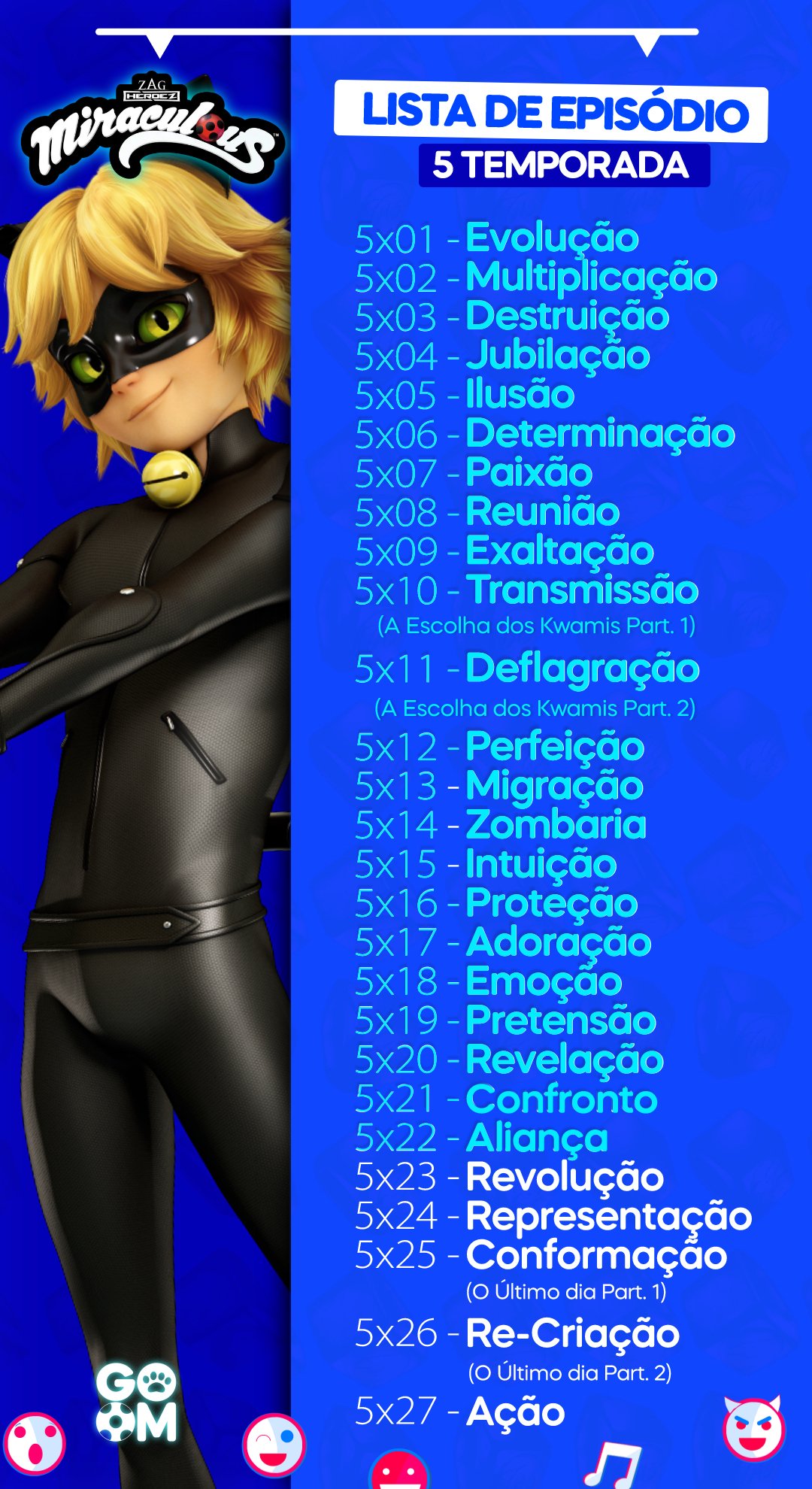 A Melhor Página dos Miraculers - ⚠️ LISTA DOS EPISÓDIOS DA