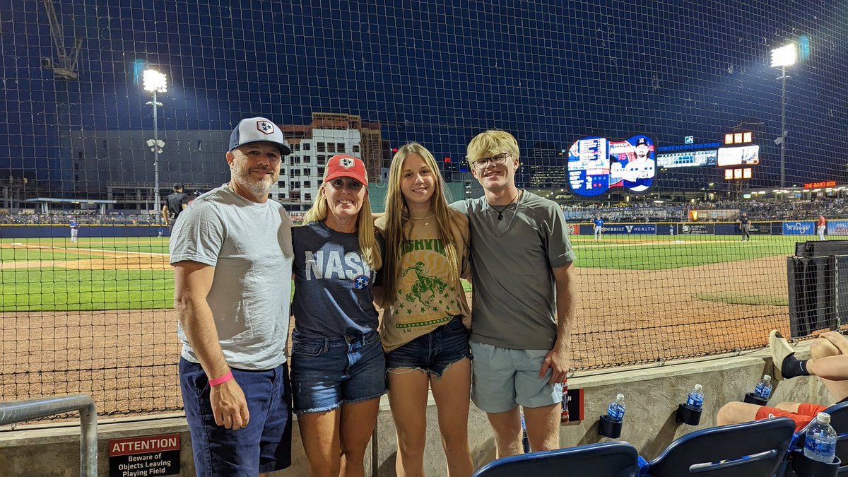 Had a great night at the old ballpark last night with the family. 
@FirstHorizonPrk @TNFarmBureau