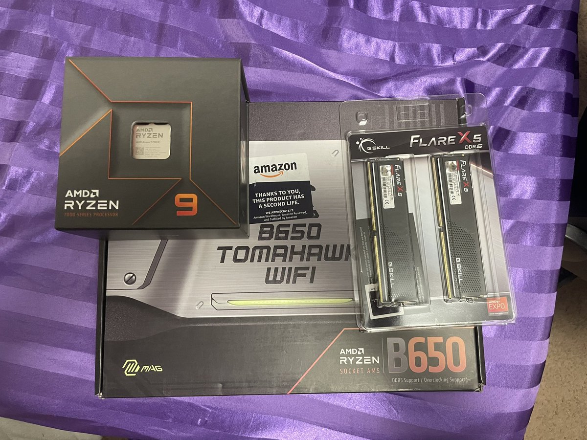 New upgrades have arrived and I can’t wait to see how much smoother my games are gonna run with the switch to DDR5 and AM5 Chipset. 

#PCBundle #pcparts #pcupgrades #gaming #Pcgaming #streaming #FPS