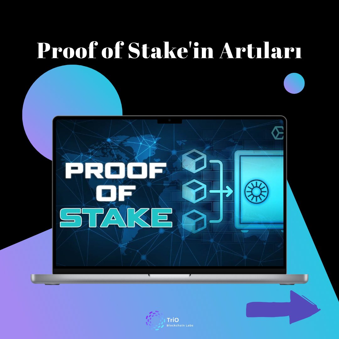 ❓Proof of Stake’in (POS) Artıları

- 🔗

#trioblockchainlabs #blockchain #blockchaintechnology #web3 #web3community #nft #nftcommunity #smartcontracts #akıllıkontrat #blokzincir #yazılım #software #developer #finans #teknoloji #bitcoin #ethereum #borsa #trade #defi #finance