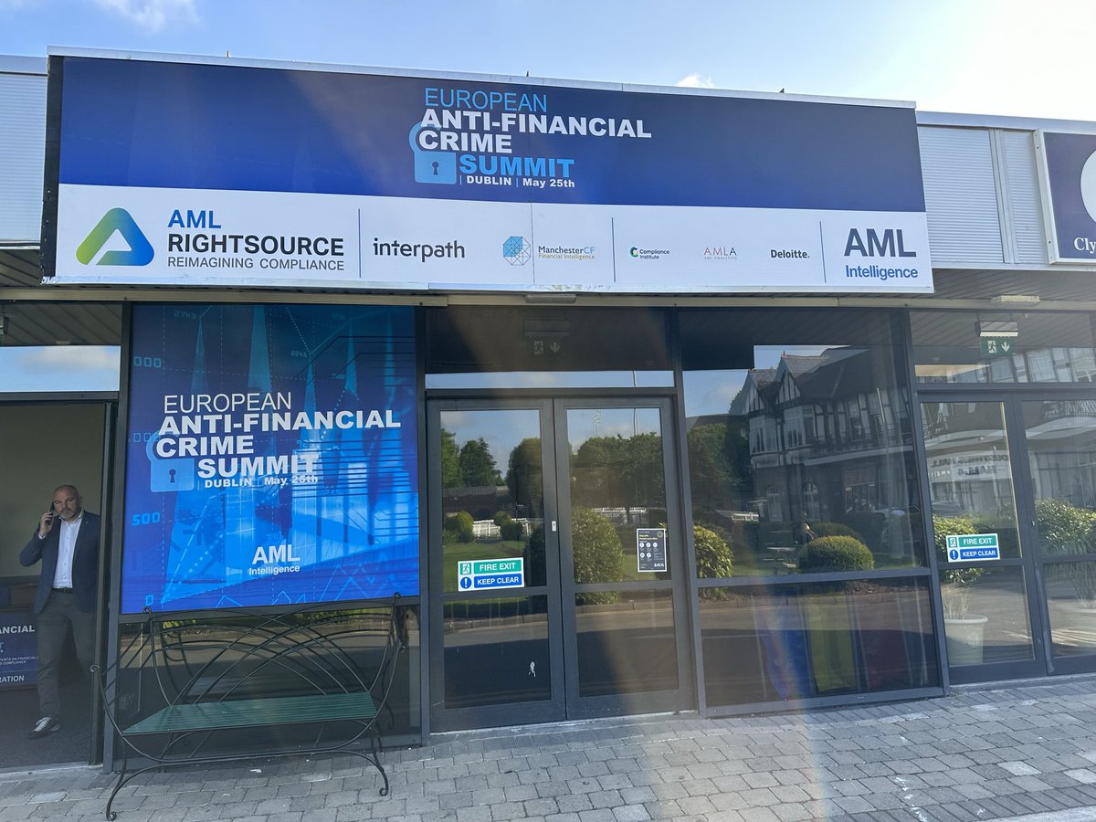 The event of the year - the European Anti-Financial Crime Event in Dublin this week! Thank you to @RAE_Stephen & James Treacy from AML Intelligence to invite me to speak about „A new Dawn - Europe‘s strategy to tackle dirty money“.