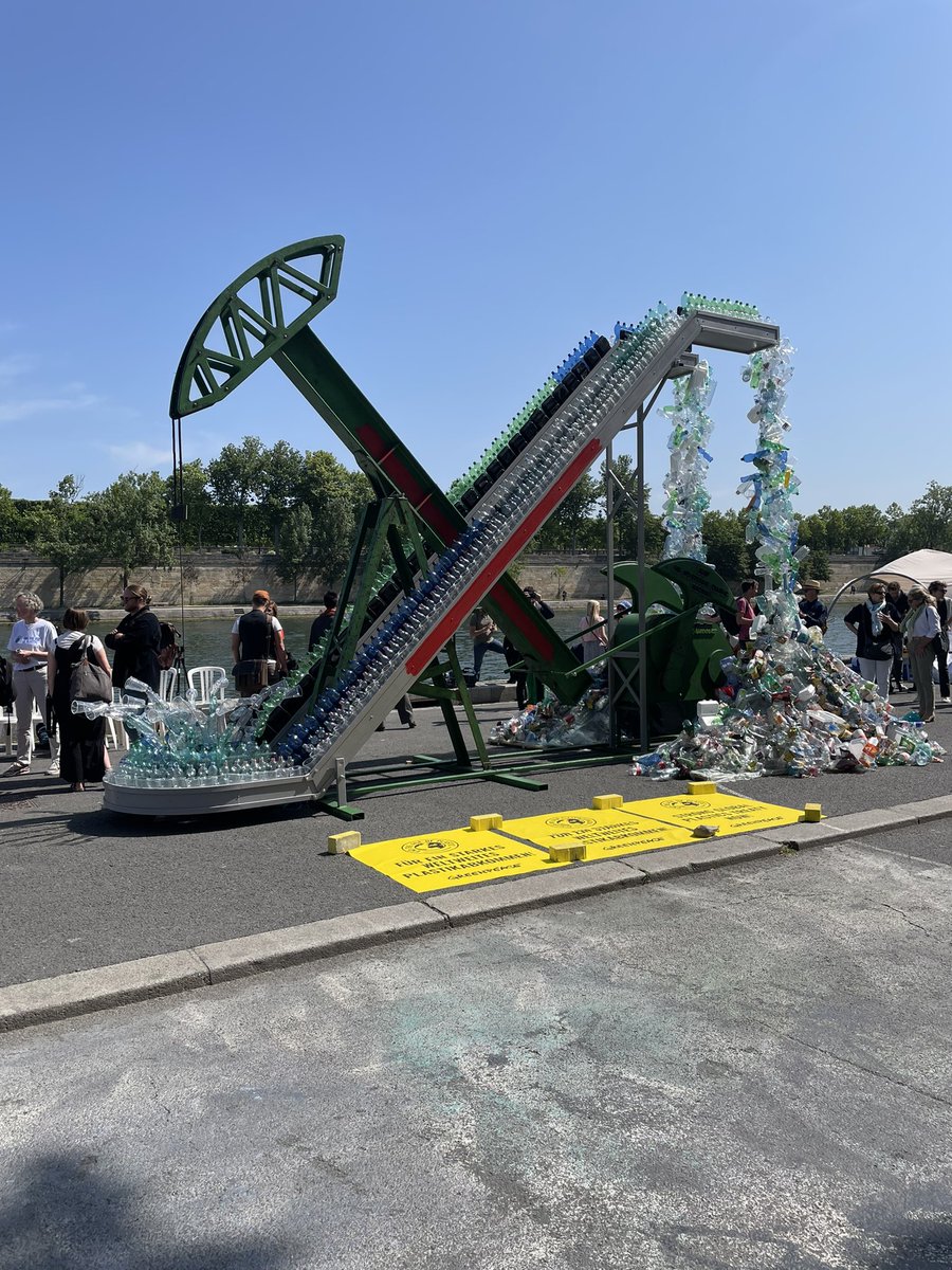 Andres Naranjo (@pandanarano) on Twitter photo Today we attended the <a href="/GreenPeace/">Greenpeace International</a> press conference and demonstration in Paris before the start of UNEP’s INC.
Plastics are just another form of fossil fuels, as this oil derrick depicts.
#PlasticsTreaty #INC2 Today we attended the <a href="/GreenPeace/">Greenpeace International</a> press conference and demonstration in Paris before the start of UNEP’s INC.
Plastics are just another form of fossil fuels, as this oil derrick depicts.
#PlasticsTreaty #INC2