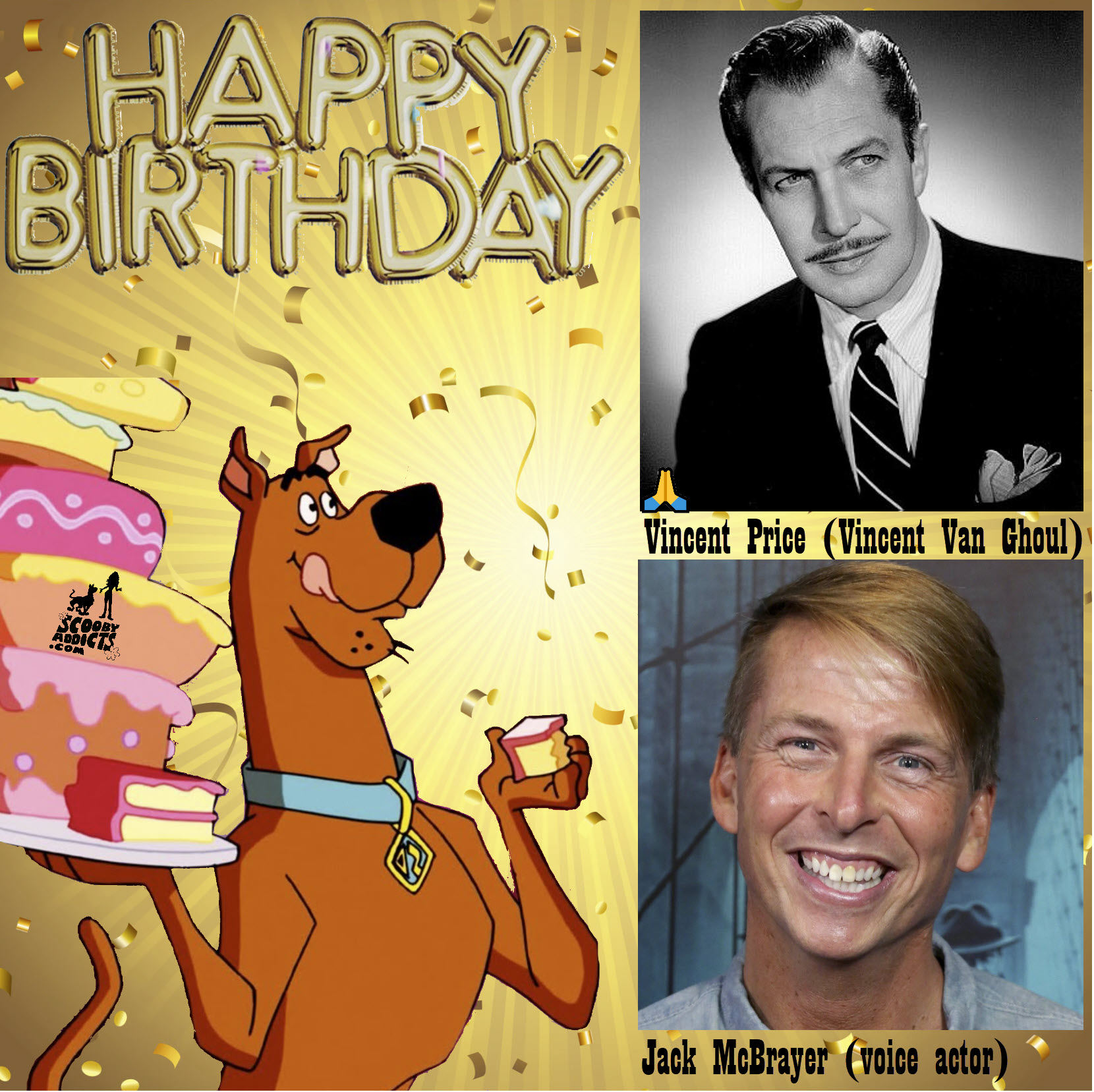 Birthdays - May 27 HAPPY BIRTHDAY Vincent Price
Jack McBrayer 