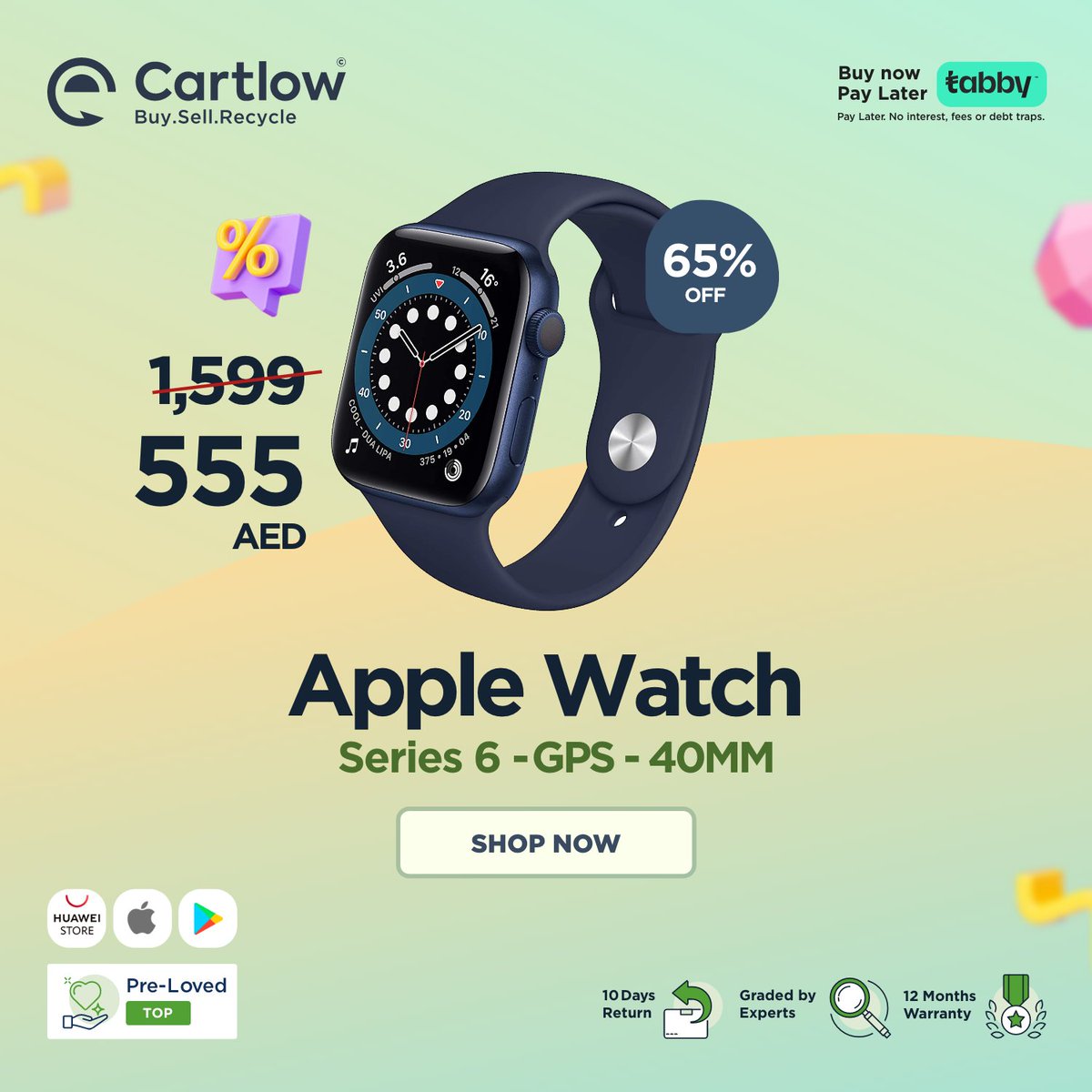 Another day, another irresistible deal!🥵 
Get now the Apple watch Series 6 and don't think for too long ⏳

 Shop now 👇
 bit.ly/3qcRljC