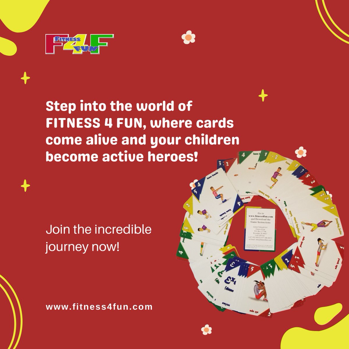 Step into the world of FITNESS 4 FUN, where cards come alive and your children become active heroes! 🃏 

Engage their imagination, boost their energy, and ignite their passion for fitness with interactive and fun-filled games. 🏃‍♂️ 

#exercise4fun2 #physicalactivity #kidsfitness