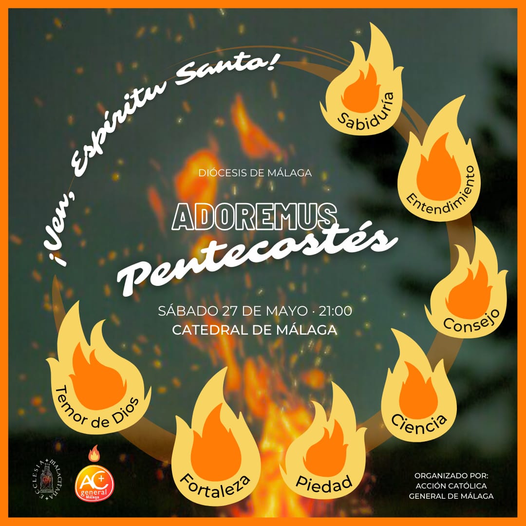 ACGMalaga's tweet photo. ¡DANOS EL DON DEL TEMOR DE DIOS!
"Recibiréis la fuerza del Espíritu Santo, que vendrá sobre vosotros"
Hechos, 1-8
¡Ven, Espíritu Santo!
🧡💚❤️💙
#Acganunciar @ACGevangelizar #Pentecostés
#SalgamosJuntosYAnunciemosLaAlegriadelEvangelio #adoremus @diocesismalaga https://t.co/bo0WxmxF9D