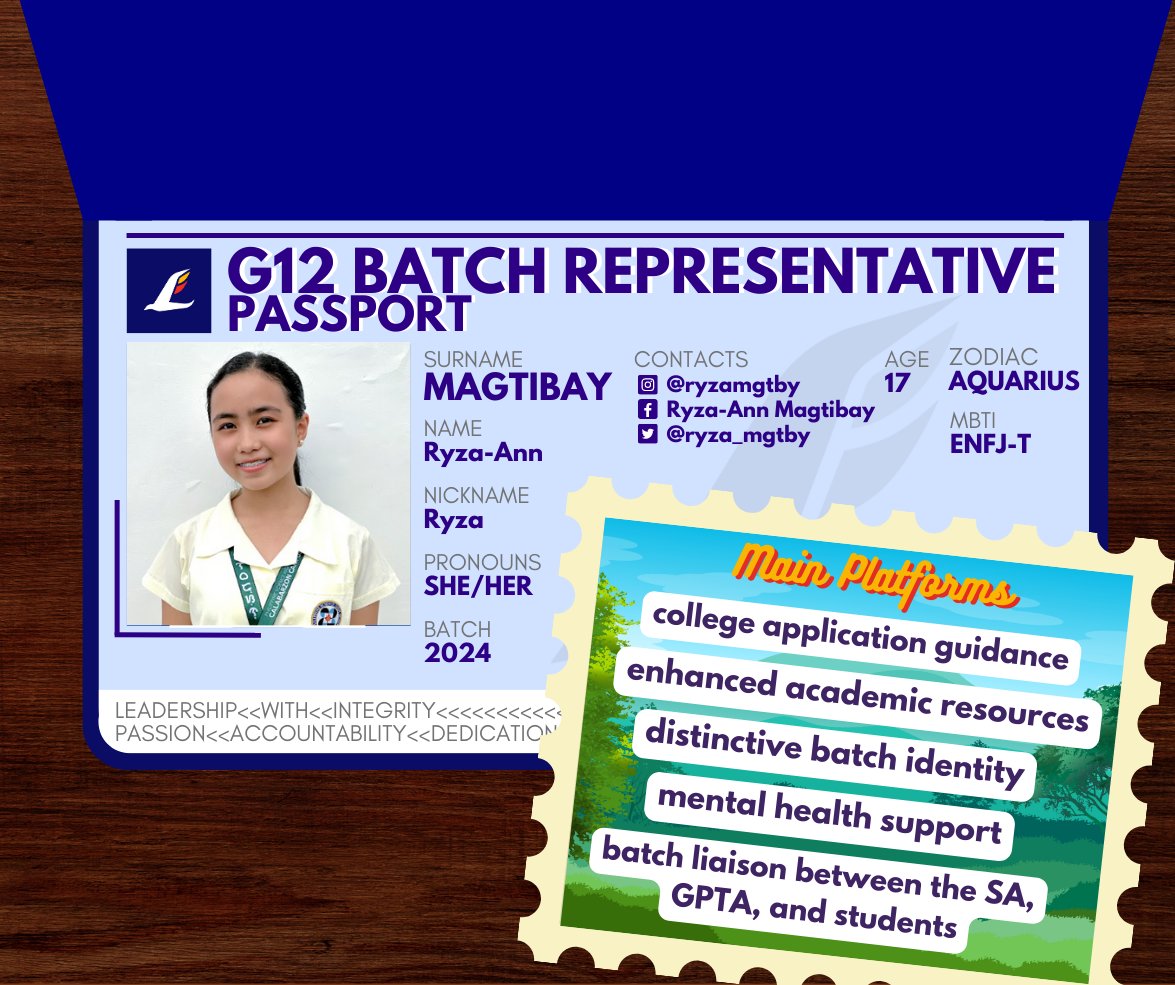 LIPADParty's tweet photo. Discover us through the LIPAD Passport! We're Grade 12 Batch Representatives of LIPAD, ready to fly with you! 🕊️

Join us to soar higher, nurture harmony, ignite ingenuity, and empower the next generation. 🌟💡 Embrace this transformative journey! 🙌🌠 https://t.co/u9JeK7Eyyd