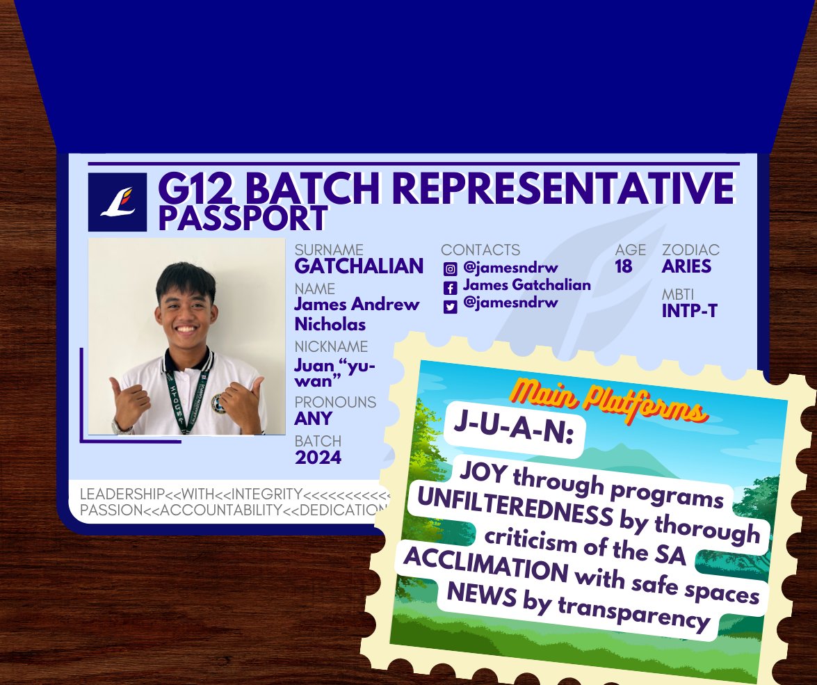 LIPADParty's tweet photo. Discover us through the LIPAD Passport! We're Grade 12 Batch Representatives of LIPAD, ready to fly with you! 🕊️

Join us to soar higher, nurture harmony, ignite ingenuity, and empower the next generation. 🌟💡 Embrace this transformative journey! 🙌🌠 https://t.co/u9JeK7Eyyd