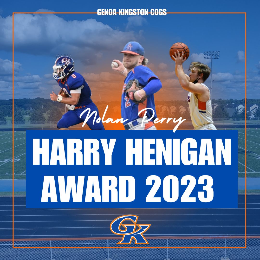 GKCogsAthletics's tweet image. Congratulations to Nolan Perry on being named this year's GKHS Harry Henigan Award winner for displaying leadership, effort, respect for coaches, teammates &amp;amp; opponents, community rapport, &amp;amp; overall athletic abilities shown throughout his entire GKHS career!
#gkcogs