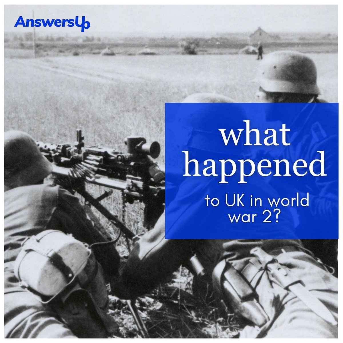 AnswersUp's tweet photo. what happened to UK in world war 2?
.
You can answer if you know! at:  https://t.co/FiW1gLmxUB and help them out. 
.
#tricky #riddles #triphop #brainteasers #brainteaser #massiveattack #riddle #trick #fun #music #riddlemethis #tricks #art #mind #riddleoftheday #puzzles https://t.co/UGjRTeqWcg