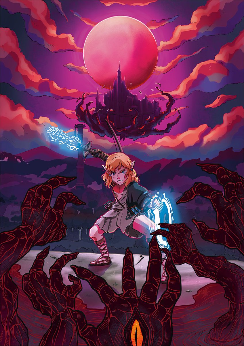 「Fight with the nightmare hands   #ZeldaT」|Kureeruのイラスト