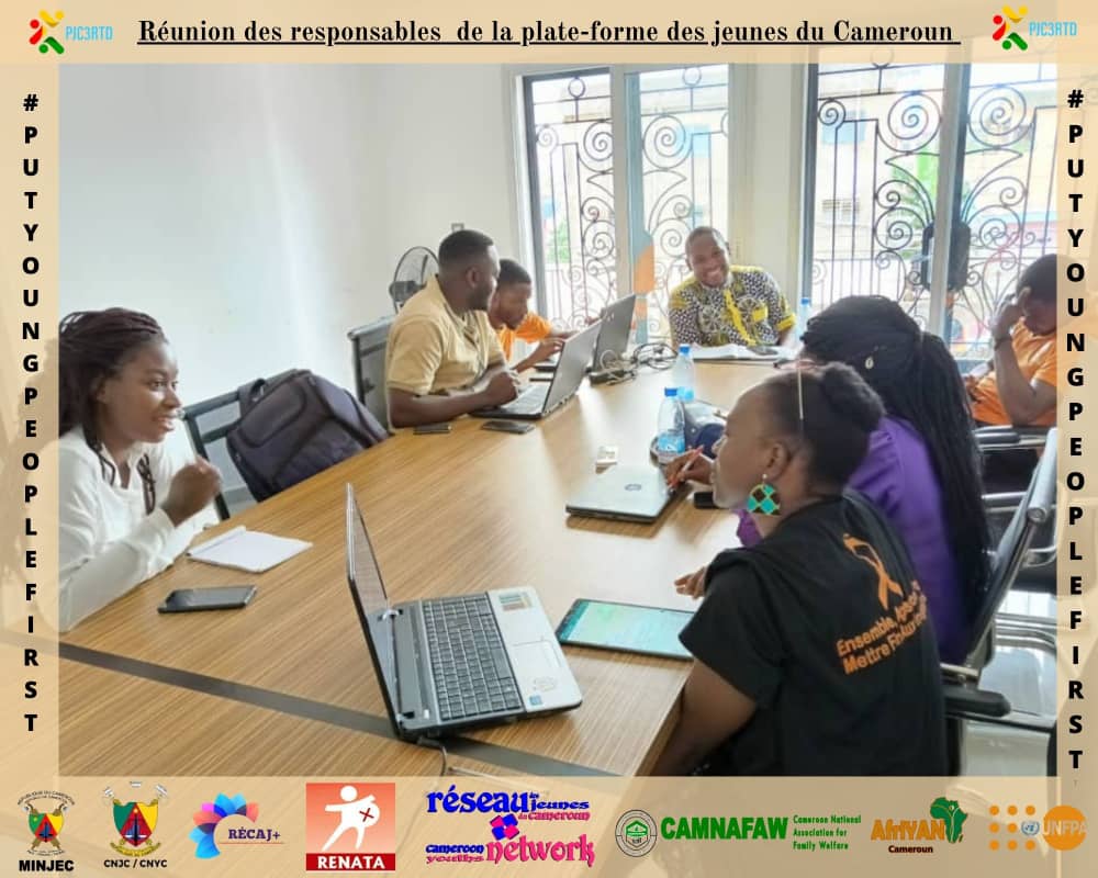 Y3zeros's tweet photo. Réunion de coordination et d'évaluation de l'état d'avancement des différents projets et travaux de la plateforme des jeunes à la Camnafaw (Yaoundé).

@UNFPACameroon 
@tappingdiotima
@DrJustinKoffi 
@mabinguengom1 
@ThierryMegnimo 
@AfriYAN_Camer 
@Minjec00237 https://t.co/GQt8nuHsJH