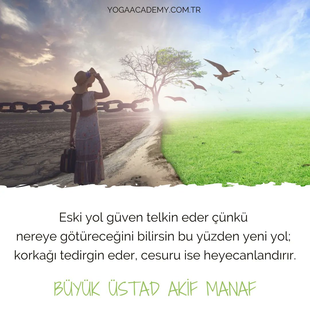 The old path instills security because you know where it will lead you, so the new road unsettles the coward and excites the brave.
AKİF MANAF
#gününsözü