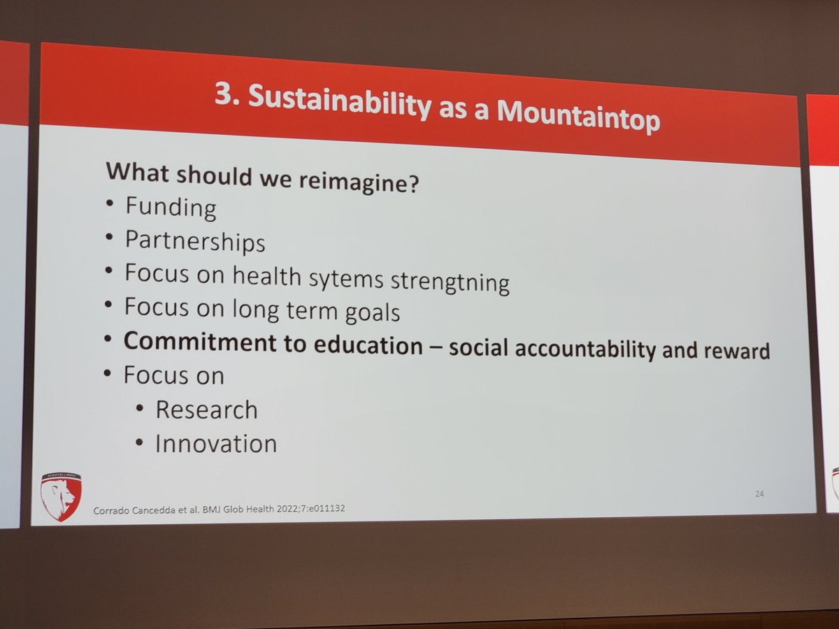 Dominique Vervoort (@dvervoort94) on Twitter photo "Sustainability should be a mountaintop .. It is tough, distant, and daunting, but it is attainable."
Prof. <a href="/abebesurg/">Abebe Bekele, MD</a> <a href="/ughe_org/">University of Global Health Equity</a> discusses how #GlobalHealth should move from vertical (inefficient) silos to #sustainability & #HealthSystems approaches, including #MedEd.
#BRT2023 "Sustainability should be a mountaintop .. It is tough, distant, and daunting, but it is attainable."
Prof. <a href="/abebesurg/">Abebe Bekele, MD</a> <a href="/ughe_org/">University of Global Health Equity</a> discusses how #GlobalHealth should move from vertical (inefficient) silos to #sustainability & #HealthSystems approaches, including #MedEd.
#BRT2023