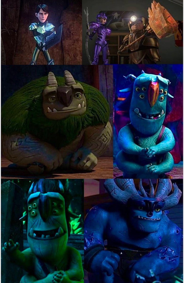 Trollhunters. Jim, Toby, Claire, Blinky, AAARRRGGHH!!!, Draal, and Dictatious. 
#trollhunters
#Draal