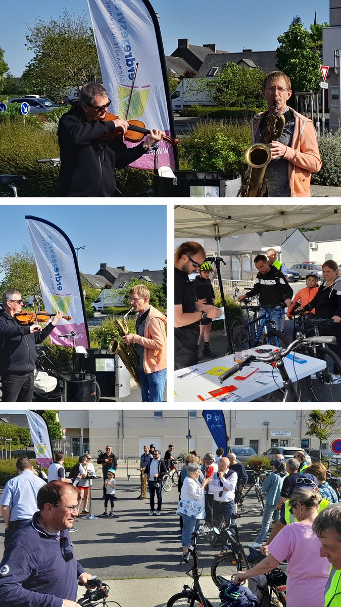Inauguration festive ce matin d'une nouvelle liaison douce intercommunale de 7km en <a href="/ErdreGesvres/">Erdre & Gesvres</a> entre @Suce_sur_Erdre et Casson ; belle ambiance, belle météo.. merci à <a href="/Michel_MENARD/">Michel Ménard</a> de sa présence et au Département de <a href="/loireatlantique/">Loire-Atlantique</a> de son soutien 👍