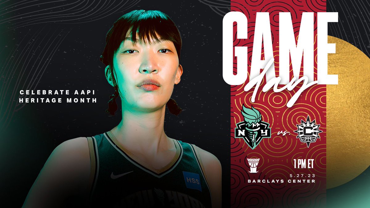 Back at @barclayscenter for our first theme game of the szn, celebrating #AAPIHeritageMonth

⌚️1 PM ET
🆚CT Sun
📍Barclays Center
#LIGHTITUPNYL