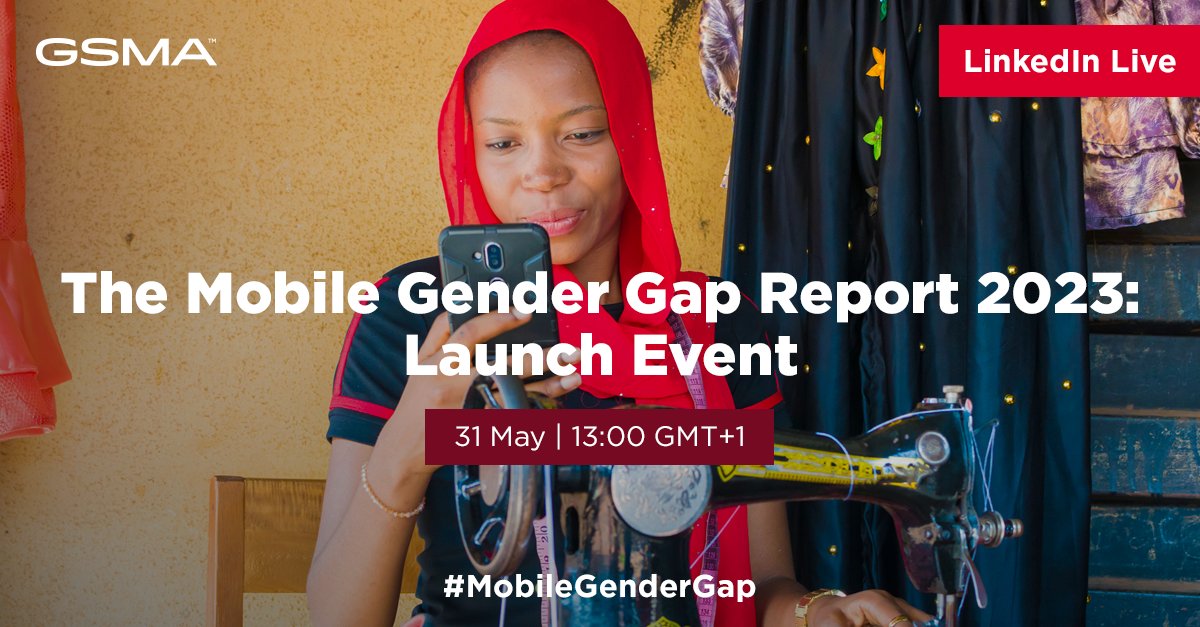 Millions of women are still missing out on the opportunities a #mobile phone can bring 📱 and there has never been a more urgent time to address this. 

Join @GSMAm4d at the #MobileGenderGap Report 2023 launch event 👉 wrld.bg/bUAw50OwPLF
Funded by @Sida @FCDOGovUK.
