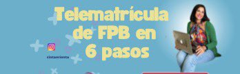 El martes acaba el plazo para la #telematricula de #FPB. Con esta infografía súper fácil la solicitud 😉
canva.com/design/DAFjooD…
