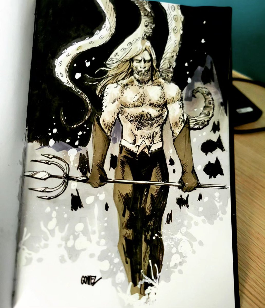 Aquaman
Commission from MCM COMIC-CON LONDON 
#aquaman #sketch