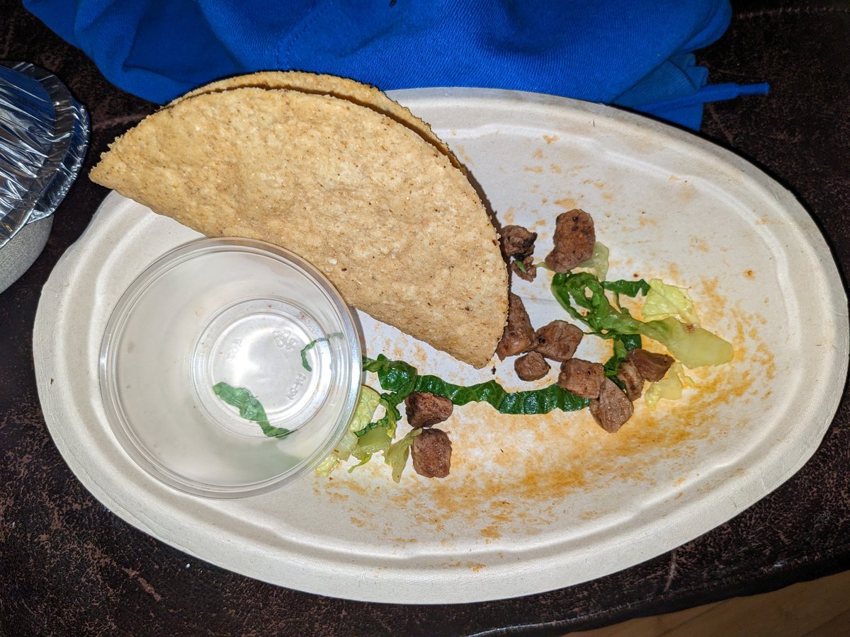 CrazyMLPlady's tweet photo. @ChipotleTweets really thought it was ok to charge me fhvr dollars for this. And this is how it came out of the container. First time ordering from the will probably be the last time. 🫤

Ps: my son ended up getting @tacobell because I couldn't tell him that his was his dinner. https://t.co/3zL5RWNnRx