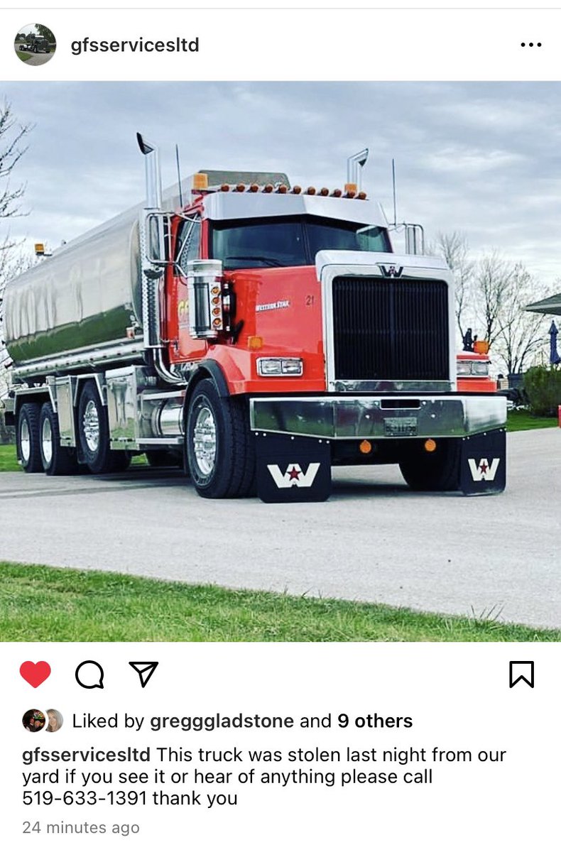 88Dbrown's tweet photo. Stolen Last Night from GFS yard Talbotville Ontario if seen call police or 519-633- 1391 https://t.co/SoccwNF8dd