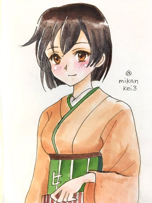 「hiryuu (kancolle) orange kimono」Fan Art(Latest)