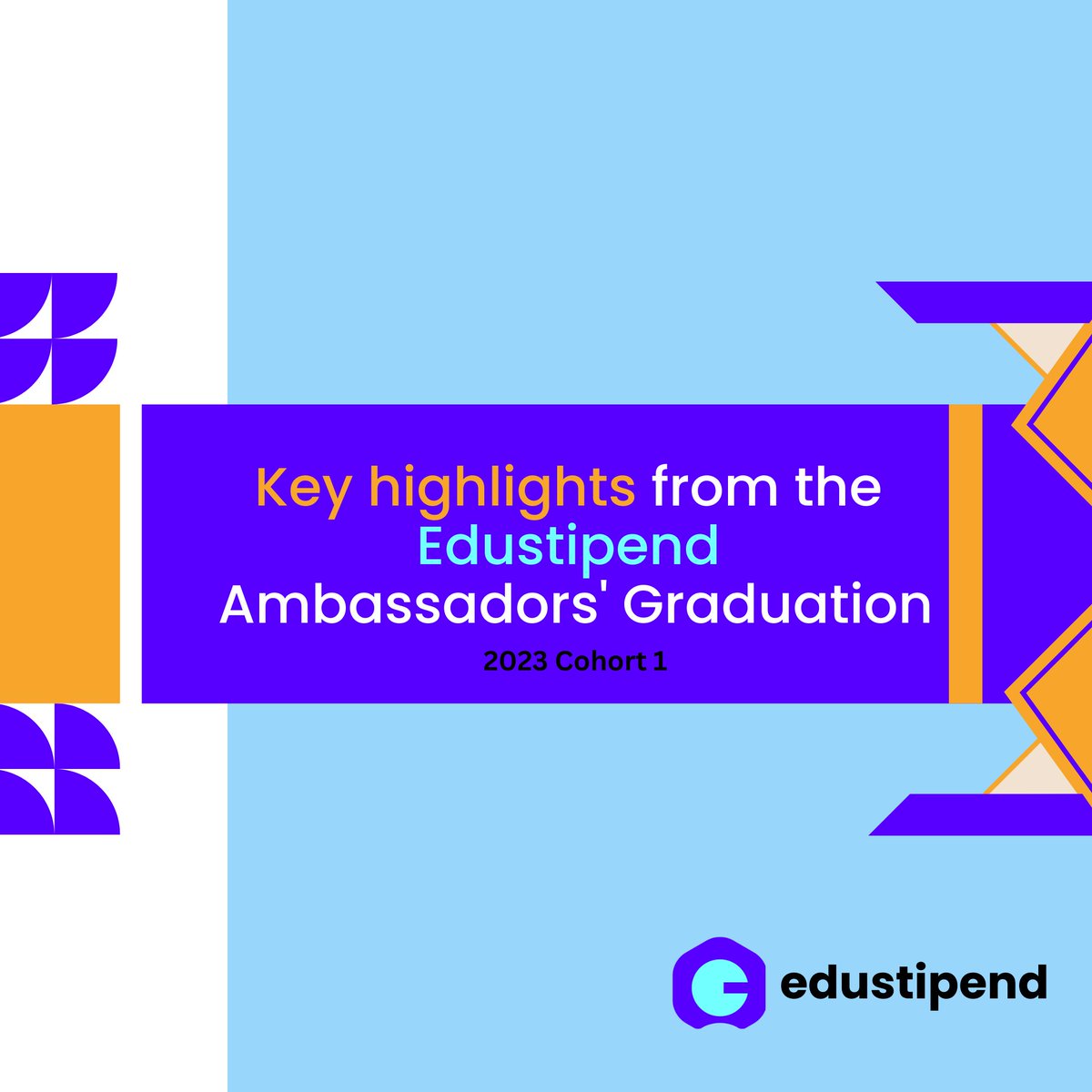 Happy weekend, learners! 

Here are some key highlights from the virtual graduation ceremony of our outgoing pioneer <a href="/edustipend/">edustipend</a> ambassadors.

You'll enjoy reading this thread, we promise 🤭
