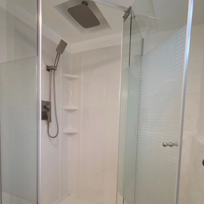 SanifloUSA's tweet photo. #repost from IG: esuderow About 90 percent done. Toilet and shower are functional. Still have to work out the tiny space for the sink. Everything seems to fit well considering it's only 31 sqft.
.
#diy #homeimprovement #tinybathroom #saniflo #thisoldhouse https://t.co/bz0djFCe12