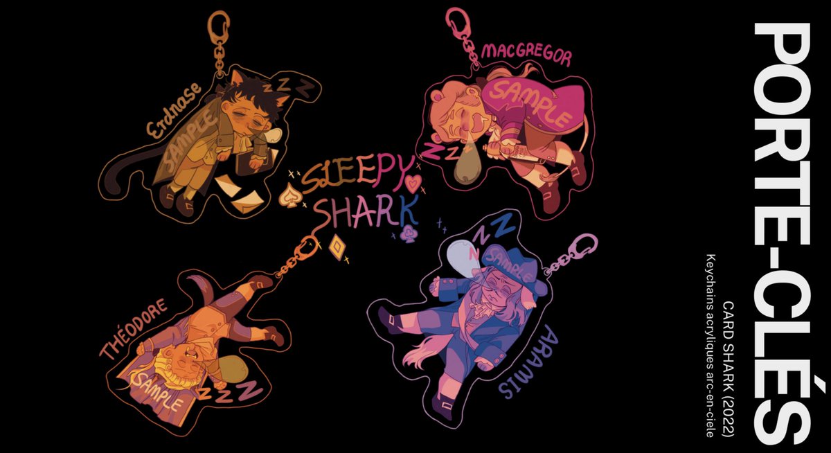 Here comes the link to my online shop where you can by all my remaining fanzines, charms and prints !
A free traditional art commission will be offered if the total amount is higher than 30 € ! (Only Frev or Card Shark themed 
➡️ ko-fi.com/whimolee/shop