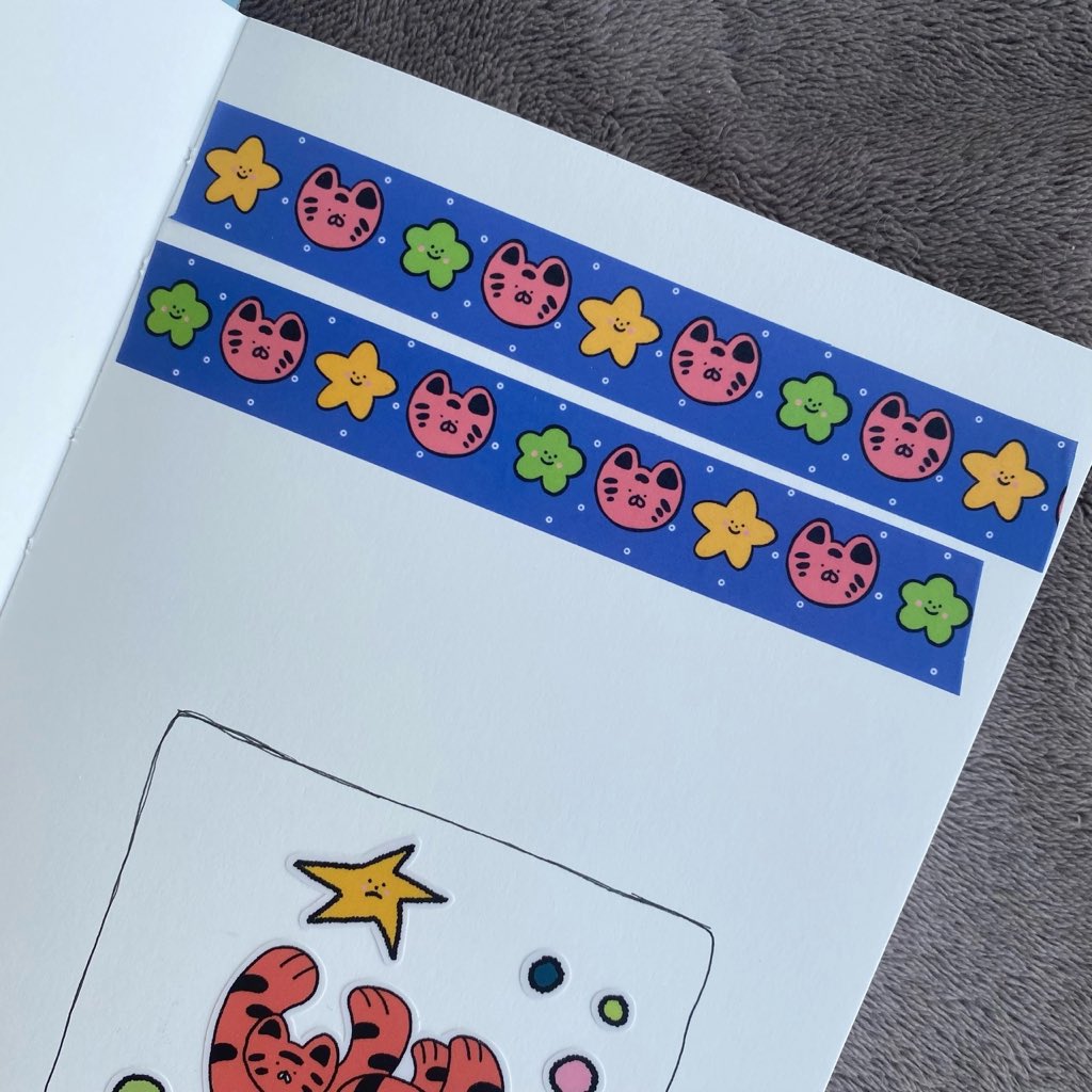 ⚠️ Осторожно, может быть передоз умилением! ⚠️ 
Вашитейп, который мы изготовили для <a href="/tigorubica/">tigorubico 🕊️</a>, ну уж слишком очаровательный! 🥺