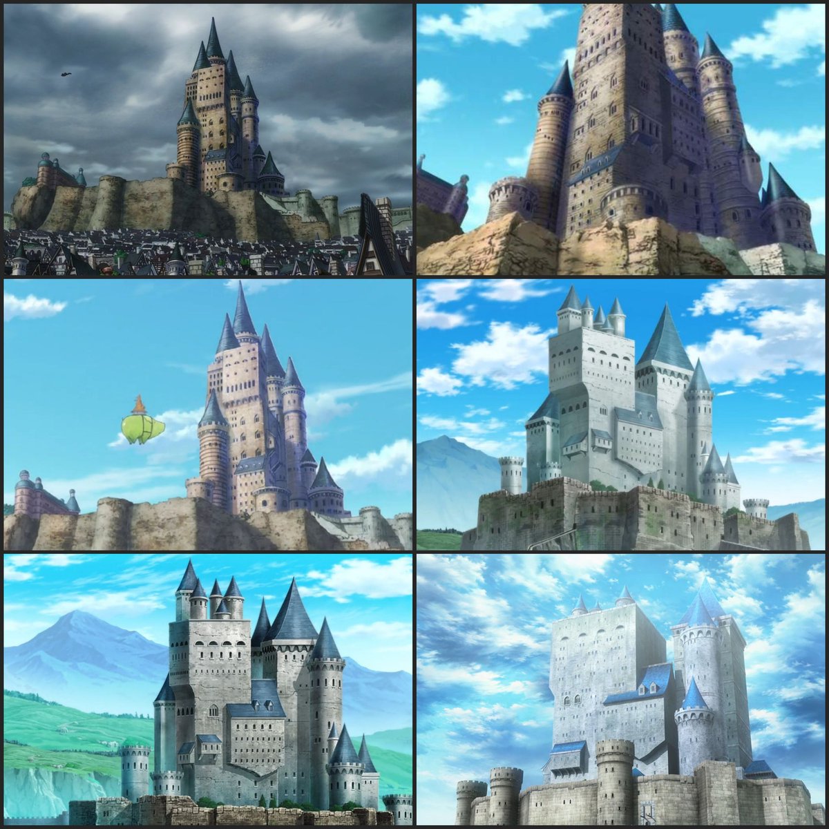 The evolution of the castle of Liones. #NanatsuNoTaizai #SevenDeadlySins #MokushirokunoYonkishi #FourKnightsoftheApocalypse #黙示録の四騎士