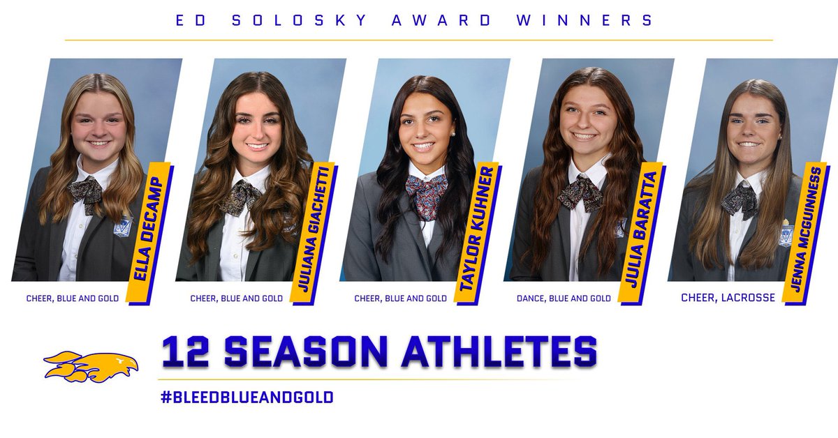 Congratulations to the class of 2023 Ed Solosky 12 Season Award Athletes! 🔥🐥