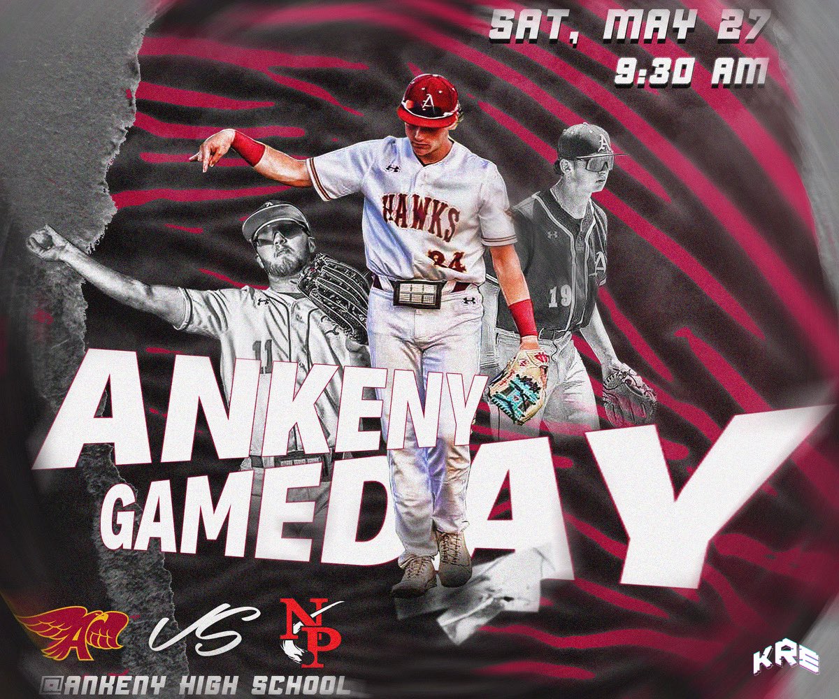 GAMEDAY

🆚: North Polk & Davenport North
📍: Ankeny High School
⏰: 9:30 & 5:30

Let’s play two! ✌🏻