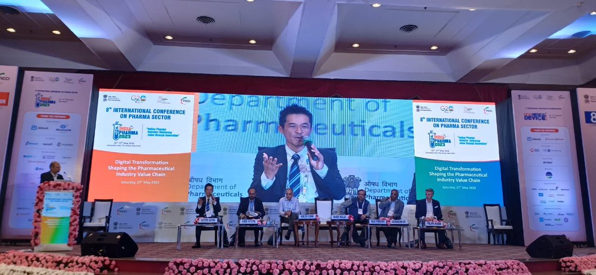 IndiaPharma2026's tweet photo. Mr. Motoyuki Sakiyama, Chief Executive Officer, Otsuka Pharmaceutical Co. Ltd. shares his views on the journey & current position in the Digital Transformations shaping the Pharmaceutical Industry Value Chain.
#IndiaPharma #IndiaMedicalDevice
@ficci_india
@Pharmadept https://t.co/v3QiCUuL0W