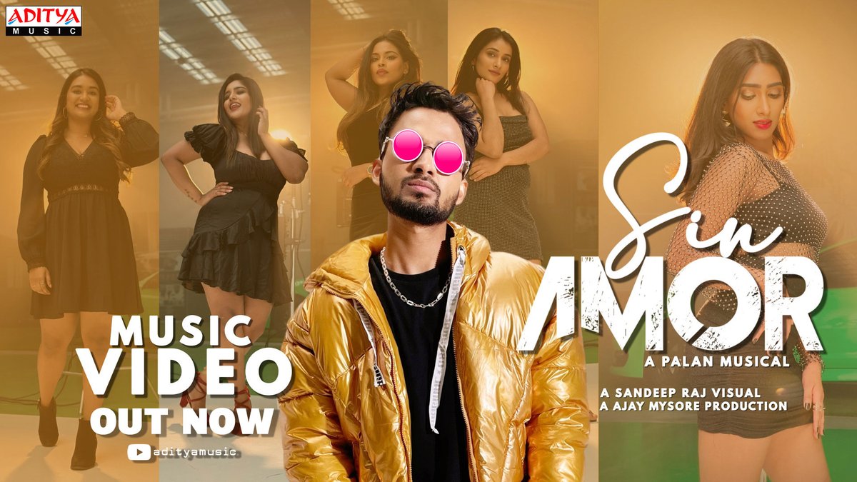 adityamusic's tweet photo. A party vibe song #SinAmor is out now 

► https://t.co/NdWQ2JAb4c

@PalanSurisetty @AjayMysore75 #SandeepRaj #RuhaniDhillon #DjArunSonics @adityamusic https://t.co/bZO5CDoLvt
