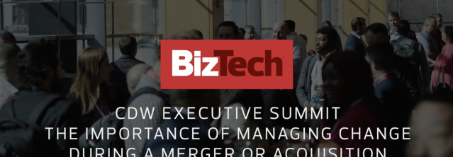 Change during a merger or acquisition can be rough. Especially when it comes to integrating IT systems. This conversation from our most recent CDW Executive SummIT sheds some light on how we can help – it’s worth the watch! #TechIntegration #cdwsocial dy.si/D1SRD