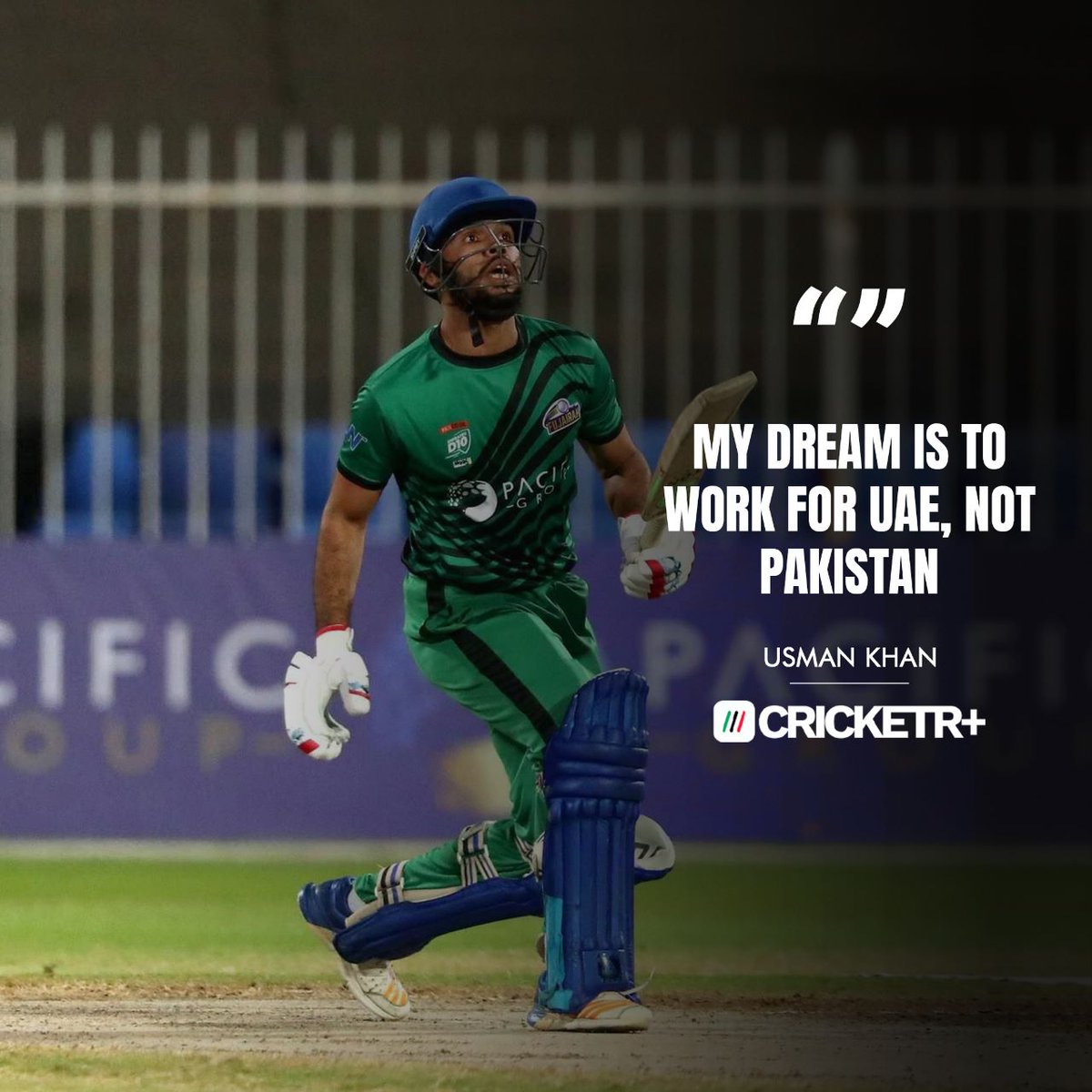 🗣️ 'One day I want to play against Pakistan to show them my talent. I am waiting for my time' said Usman Khan

Your thoughts on the statement? 💭

#CricketR #UsmanKhan