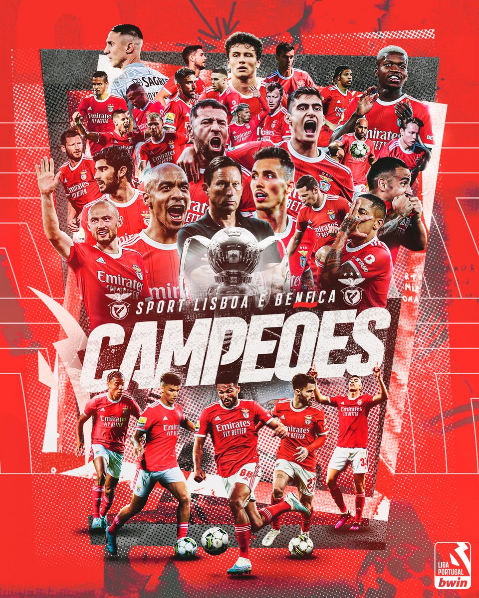 ligaportugal's tweet photo. 27.05.2023 _🖋 uma data para mais tarde recordar ✨

A #LigaPortugalbwin tem novo 🏆🦅 𝗖𝗔𝗠𝗣𝗘𝗔̃𝗢 🏆🦅 Muitos parabéns, @SLBenfica! 👏

.

27.05.2023 _🖋 a date to remember ✨

#LigaPortugalbwin has a new 🏆🦅 𝗖𝗛𝗔𝗠𝗣𝗜𝗢𝗡 🏆🦅 Congratulations, SL Benfica! 👏 https://t.co/3J9835hYl6