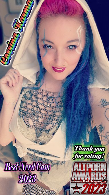 Thank you all so very much for voting Best Nerd Cam for me in the @AltPornNet 2023 AltStar Awards presented