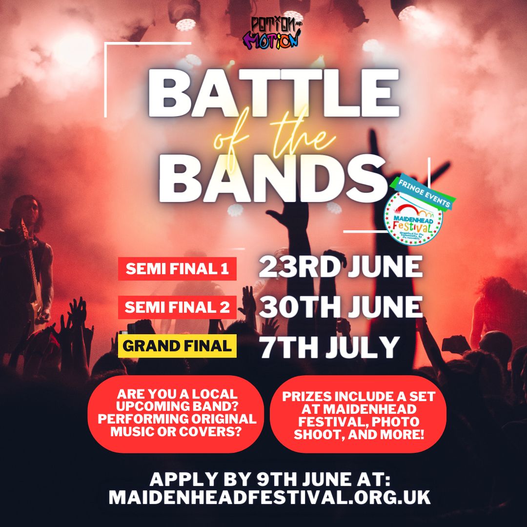 🌟🎶 Attention all aspiring rockstars! The Maidenhead Festival Battle of the Bands is searching for the next big thing in music. If you have what it takes to captivate an audience, this is your chance to shine. Apply today & your music be heard! 🎸✨

mheadfestival.weebly.com/fringeevents