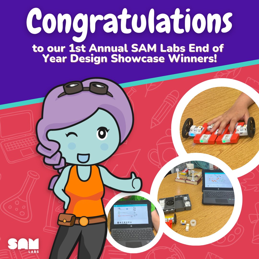 SAMLabs's tweet photo. We are proud to announce the winning class of our first annual End of Year Design Showcase...the 3rd grade student groups from Reba O. Steck Elementary School at IPSD 204! Congratulations!

#STEAM #STEM #Coding #amazingstudents https://t.co/jCMlAHF995