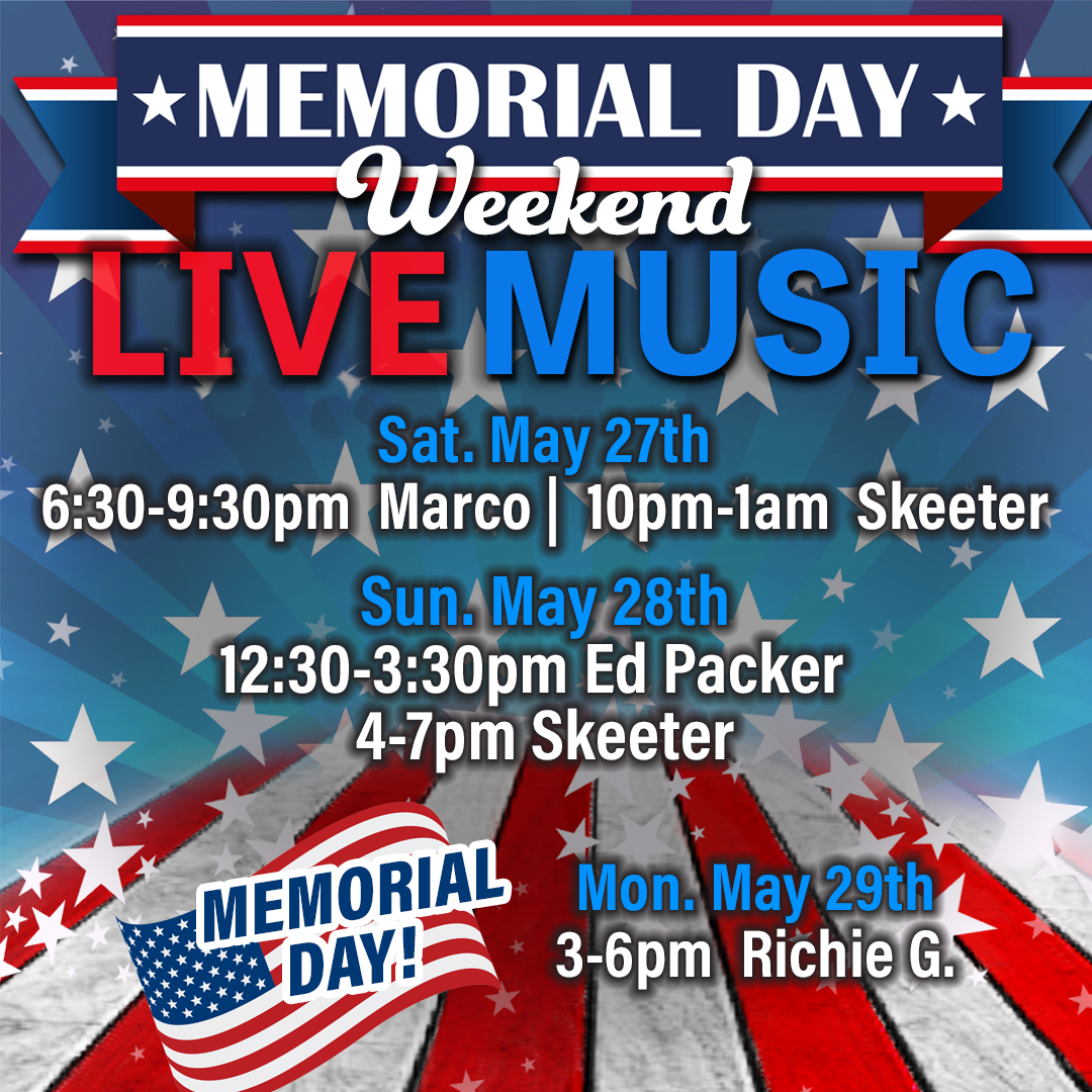 Let’s keep the party going! Here’s our Live Music Lineup for the rest of the Weekend through Monday! 🎉🇺🇸🎸

#SteelWheelTavern #NewJersey #Ridgewood #Foodie #RidgewoodNJ #BergenCounty #bergencountynj #HoHokusnj #Wyckoffnj #Glenrocknj #midlandparknj #paramusnj #livemusicnj