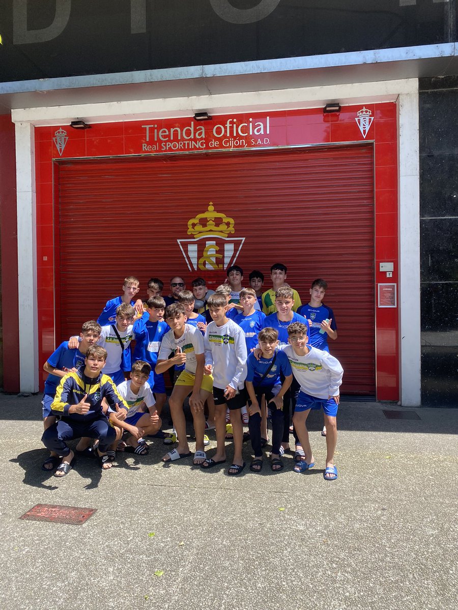 Disfrutan nuestros infantiles en Asturias!!! Fútbol más cultura más naturaleza !!!