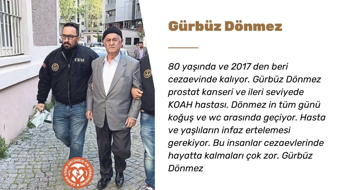 80 yaşında hasta tutuklu neden hala tahliye edilmedi.Cezaevi şartları hastalara uygun değil.

Adaletsizlik SonBulsun

@zuleyhagulum⁩
@okanbayulgen
@atademirer