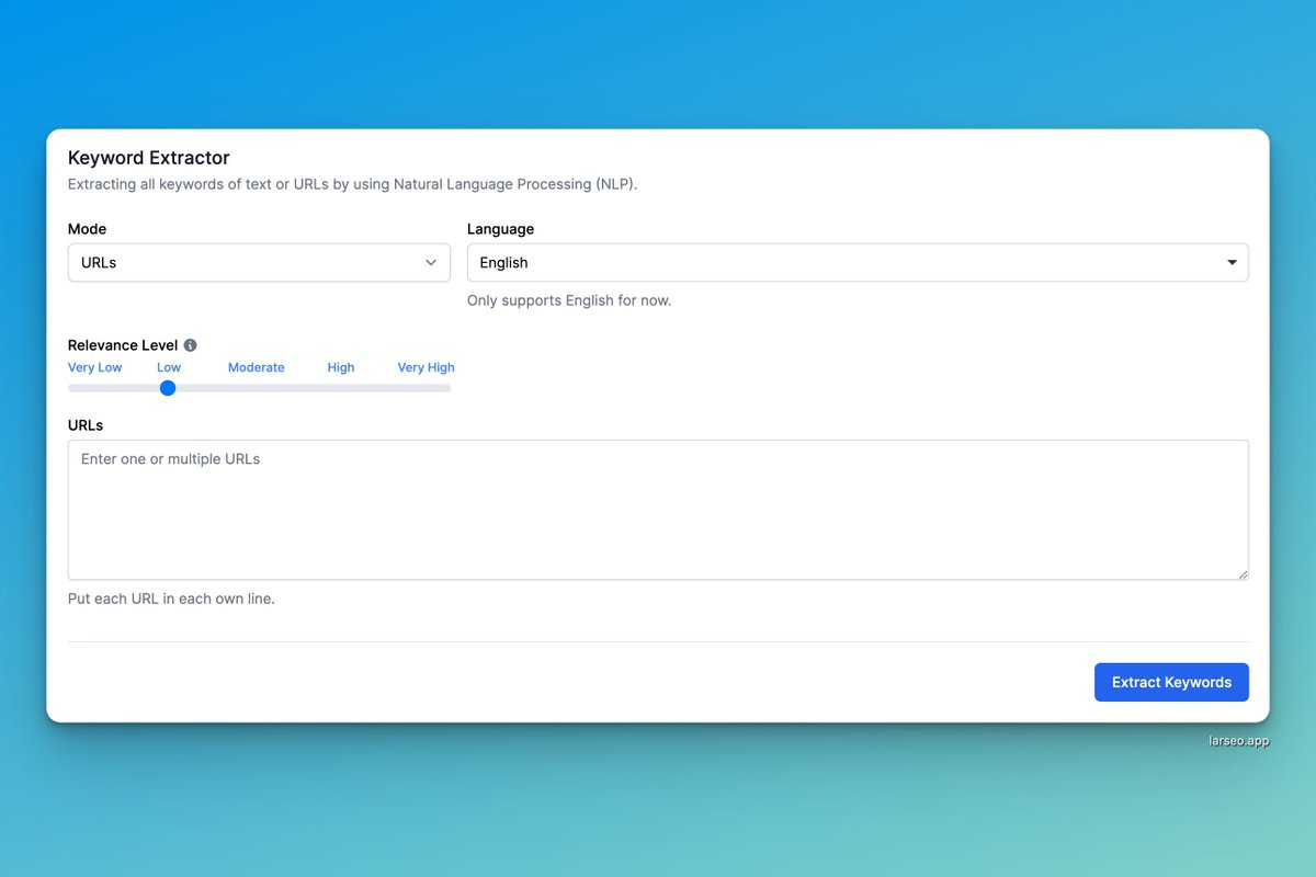 phuclh93's tweet photo. Hello indie hackers, what epic feature will you conquer this weekend for your app?
Me: Keyword Extractor tool
#larseo #buildinpublic https://t.co/jfOBqNgKQI