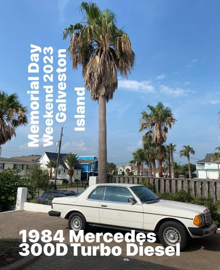 1984 Mercedes Benz 300D Turbo Diesel 2 Dr Coupe , Runs/Drives Great, Cold A/C $16,000. or Best Offer 409.750.3688 Roland Dressler #EstateSaleServices #EstateLiquidator #RolandDressler #Galveston #GalvestonIsland #Dressler #MemorialDay #GalvestonRealEstate #VacationHomeforSale